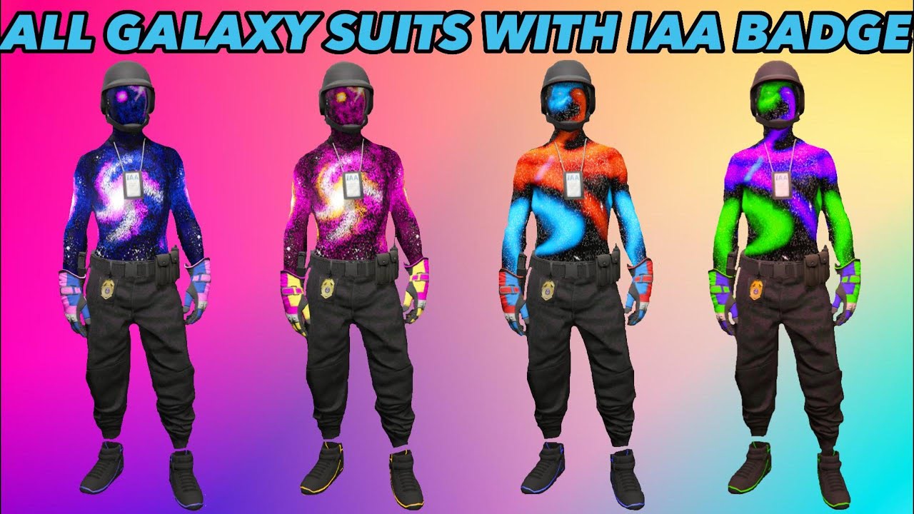 ALL GALAXY OUTFITS WITH IAA BADGE