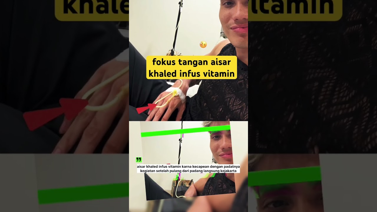 fokus tangan aisar khaled infus vitamin