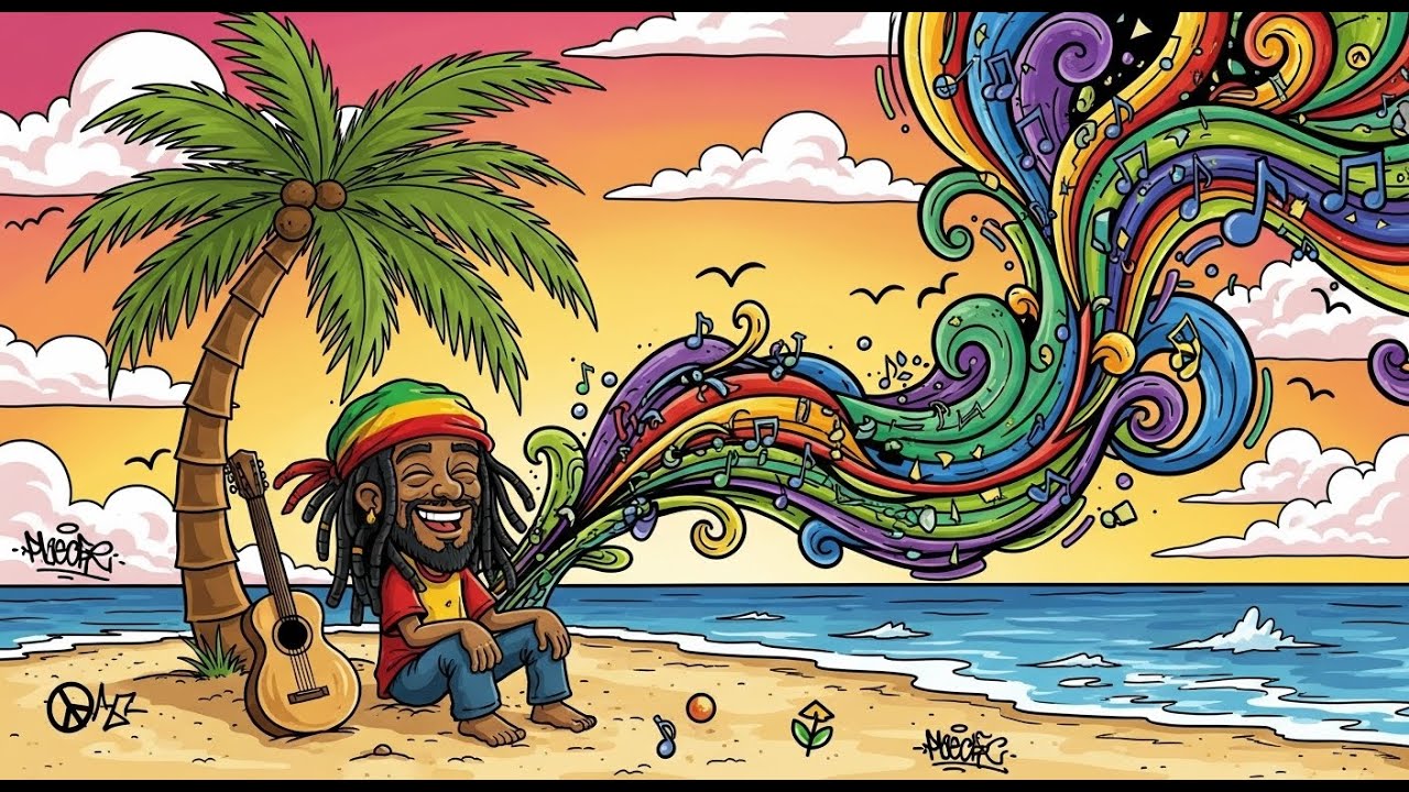 🌙 Nighttime Reggae Flow | Smooth Dub & Island Dreams