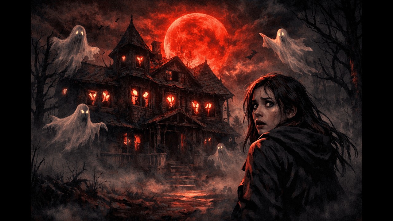 Haunted Night Song | Scary Ghost House Music in English & Korean | 유령의 집 Horror Song