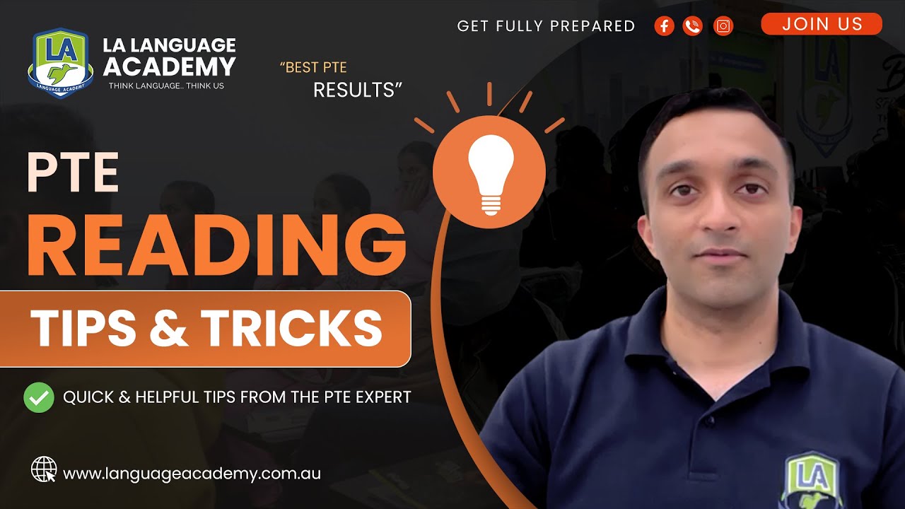 PTE Reading | Tips, Tricks and Strategies | LA Language Academy | PTE NAATI & IELTS Experts