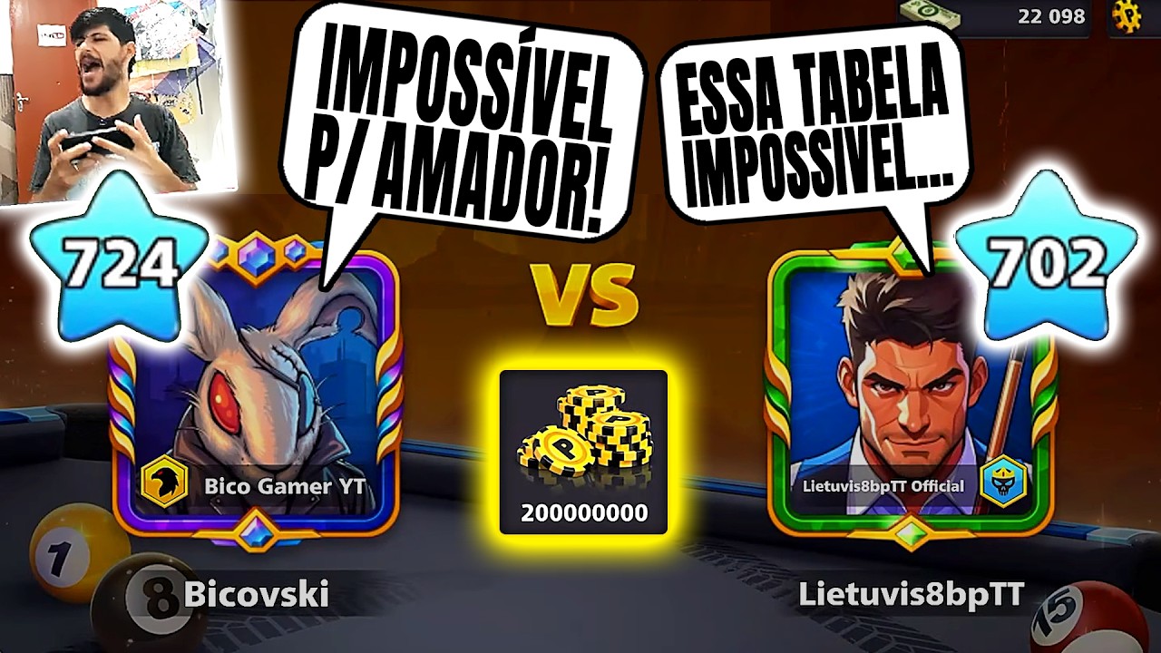 OSAKA NÃO ACEITA AMADORES NO 8 BALL POOL