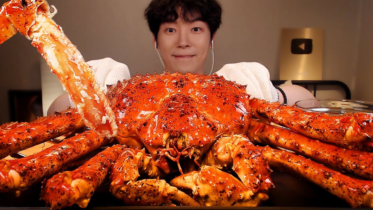 ★すごく高い赤色のキングクラブ3kg食べこと!★ 海産物リアルサウンド MUKBANG [SIO ASMR]