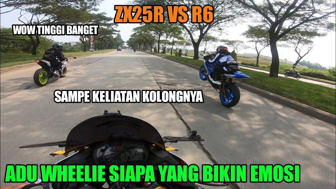 AKANG MV DAN BABANG VIRAL ADU WHEELIE DAN ADA YANG JATUH SEMUANYA EMOSI