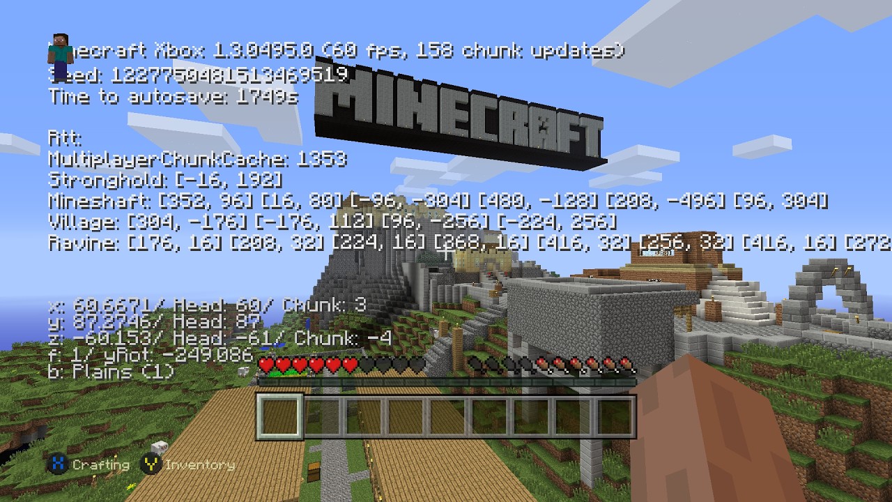 Minecraft Legacy Console Edition Leak: Debug Menu Overview