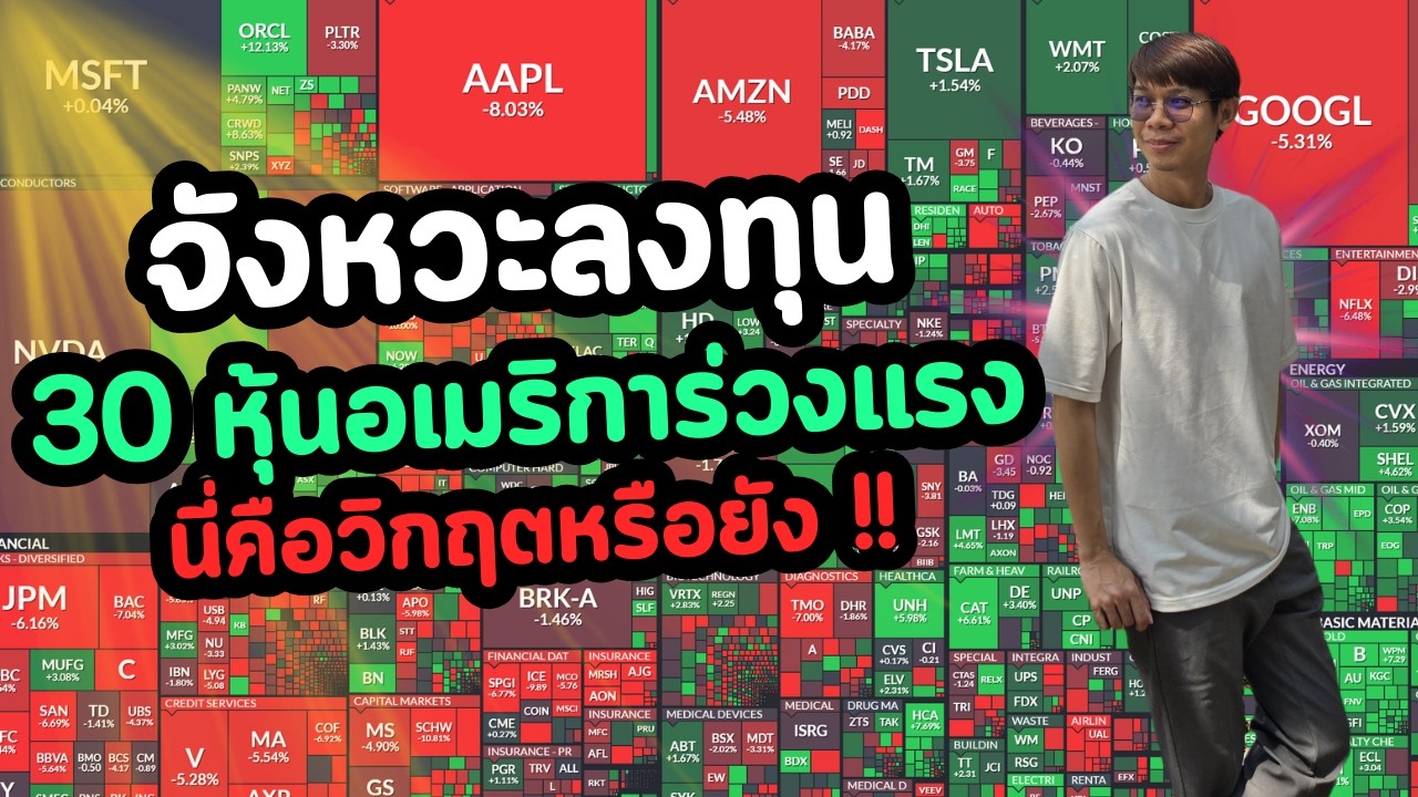 จังหวะลงทุน 30 หุ้นอเมริการ่วงแรง นี่คือวิกฤตรึยัง?