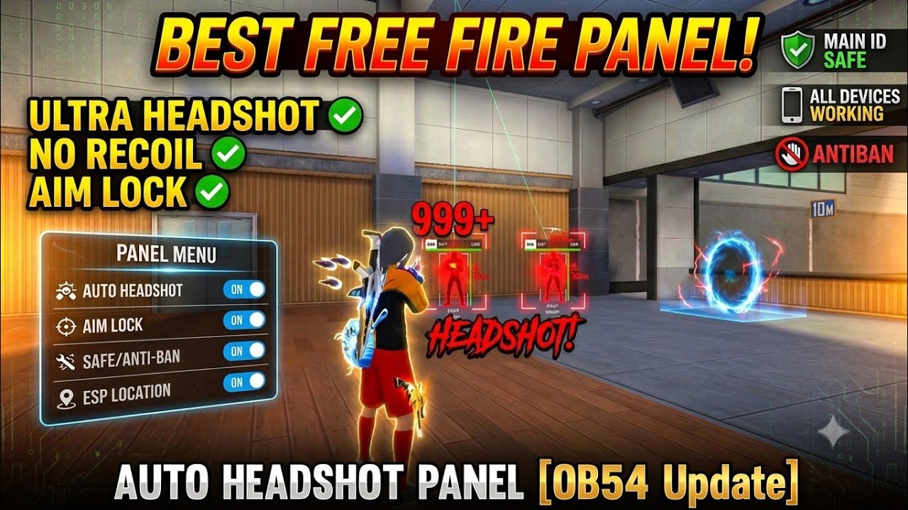 Ob54 Free Fire Panel Mobile 🔥 FF Antiban Panel | Free Fire Hack New 😈 free fire headshot panel safe 