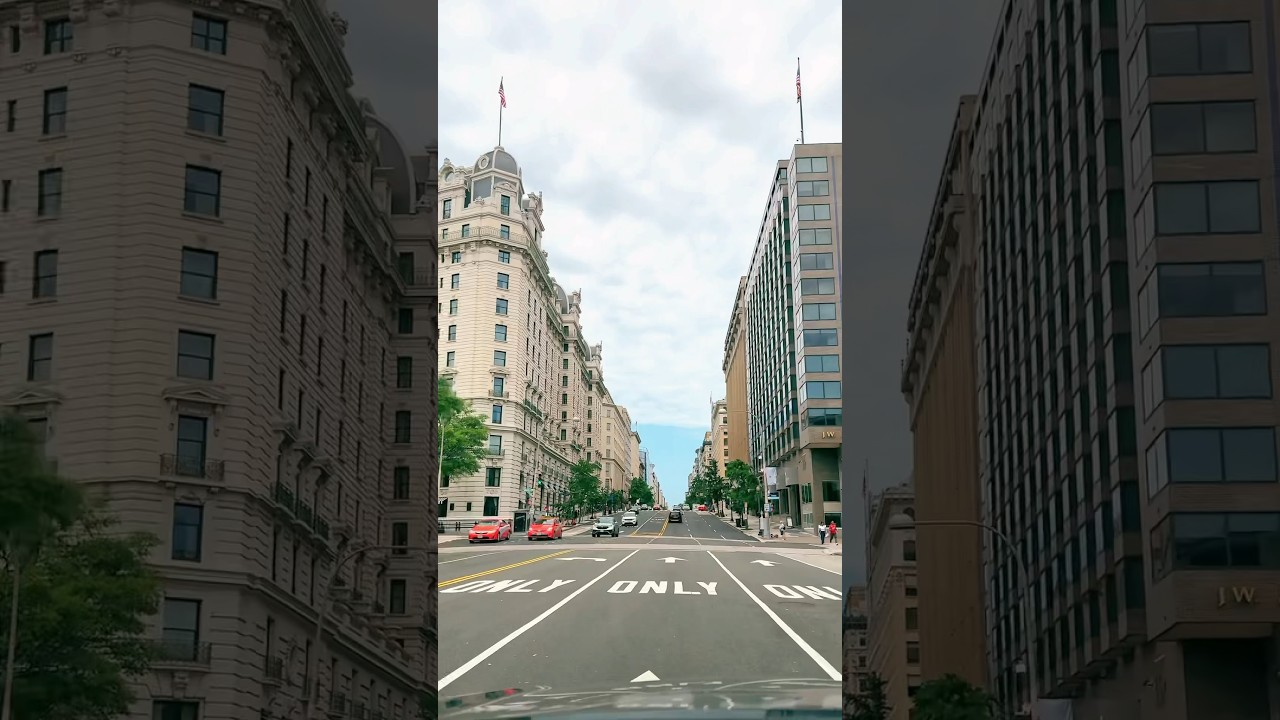 Washington DC Downtown 🇺🇸Capital of USA ❤️#usashorts  #dc #washingtondc