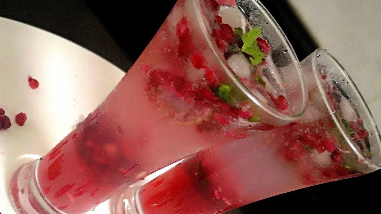 Pomegranate Mojito||Non-alcoholic Mojito||Moktail juice Recipe by Simply My Passion !!!