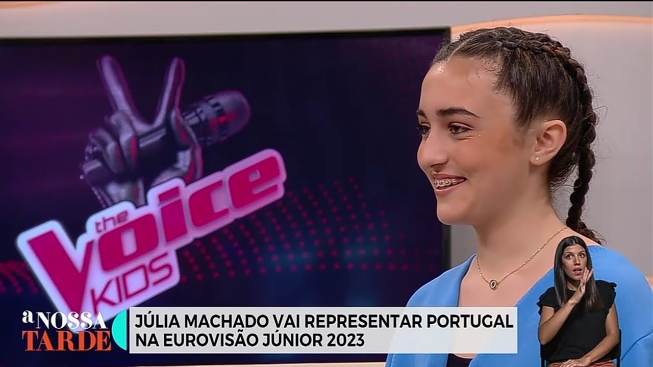 Júlia Machado (🇵🇹 JESC 2023) interviewed on A Nossa Tarde (26/06/2023)