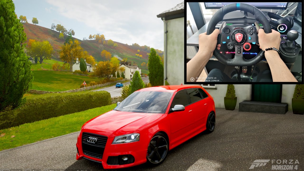Forza - Horizon 4- Audi RS3 Sportback -(Steering Wheel + Paddle Shifter) Gameplay