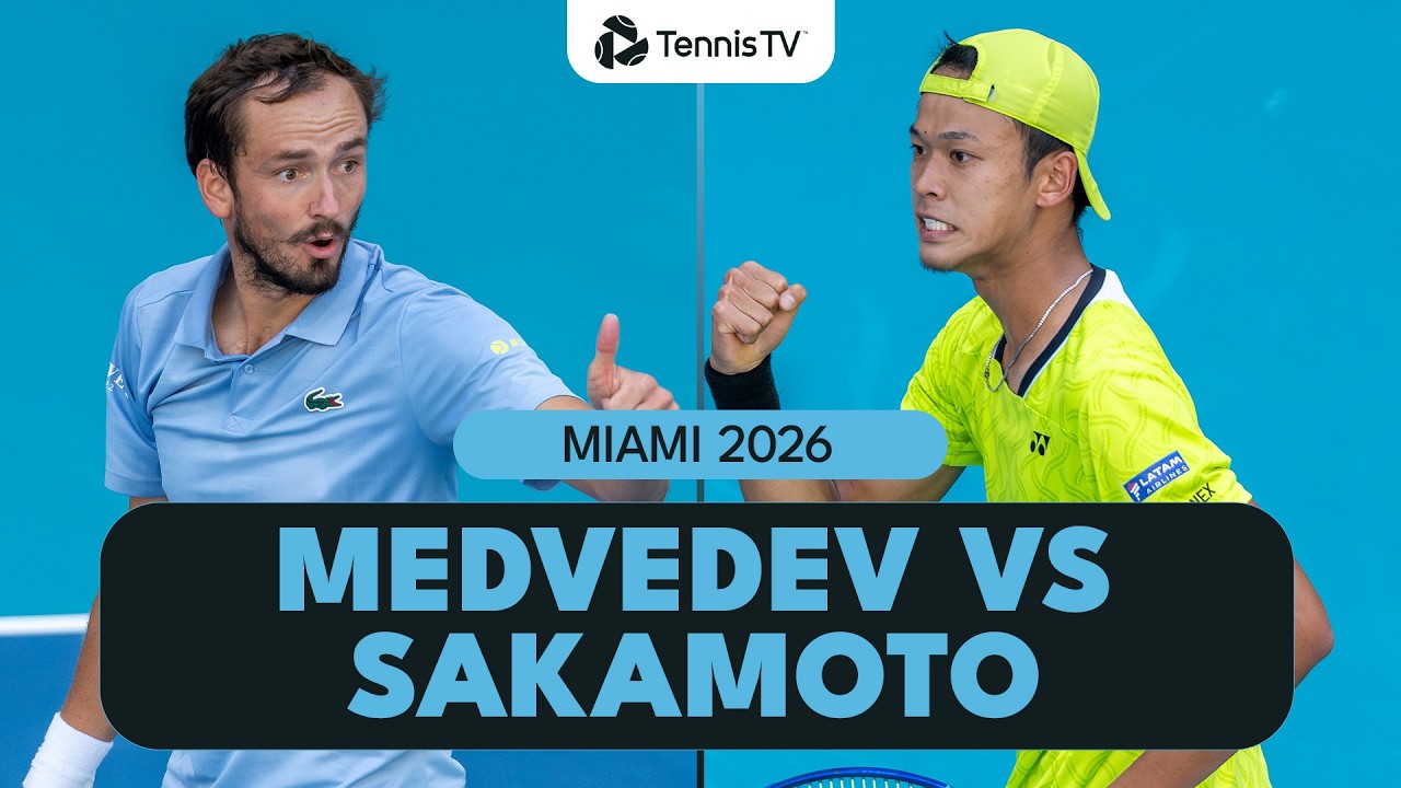 Daniil Medvedev Takes On Rei Sakamoto In Miami 💥 | Miami 2026 Highlights