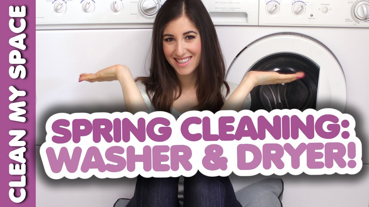 HOW TO CLEAN YOUR WASHER & DRYER! Simple & Fresh Laundry Cleaning Ideas (Clean My Space)