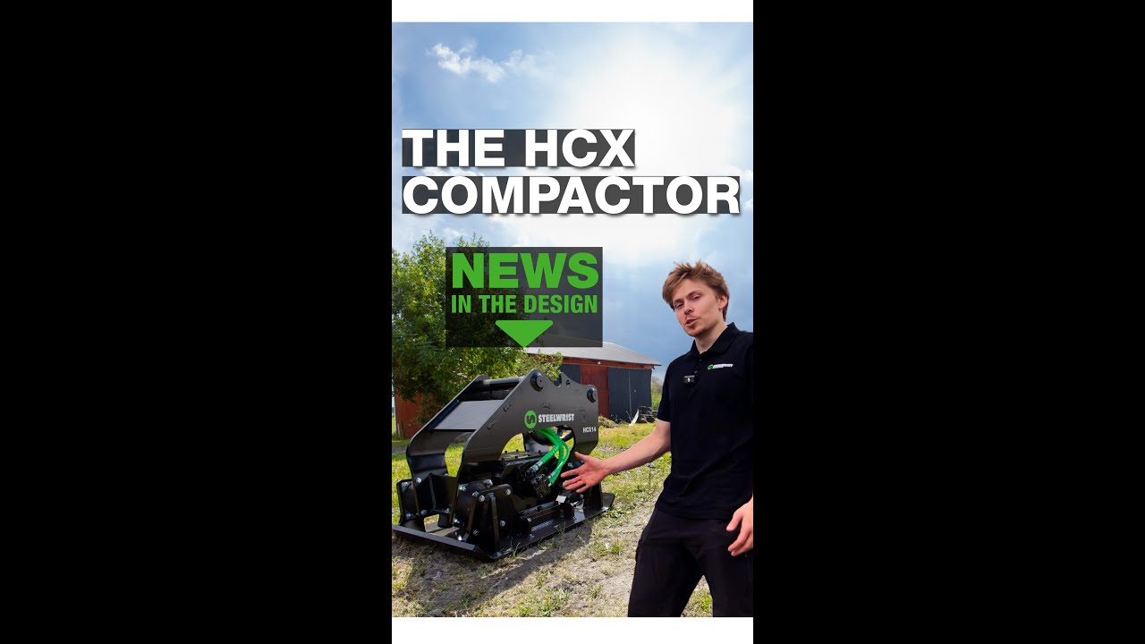 Steelwrist HCX Compactors - New compactor optimized for the tiltrotator 🔥