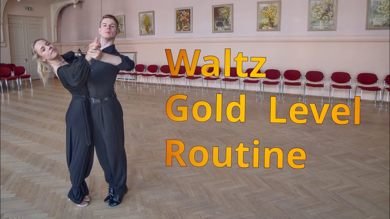 Waltz Gold Level Choreography | Cross Hesitation, Fallaway Natural Turn