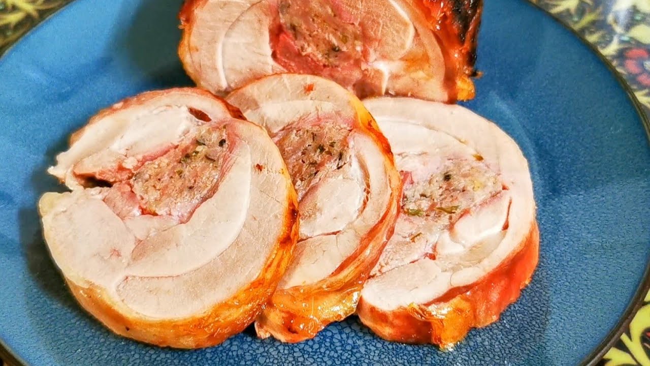 Turkey Thigh Ballotine. A De-boned and stuff Turkey thigh. #Turkey #SRP