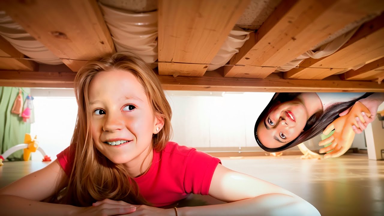 Nastya et Evelyn jouent à cache-cache
