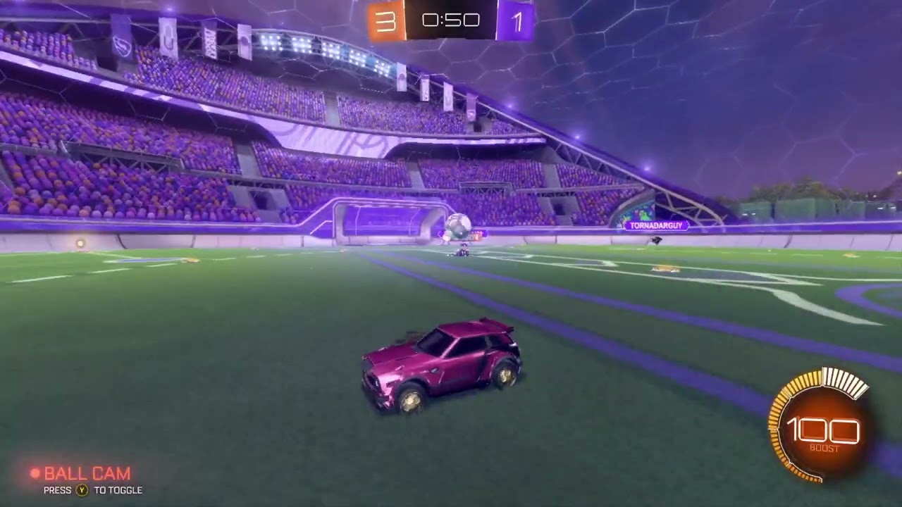 playing Rocket league