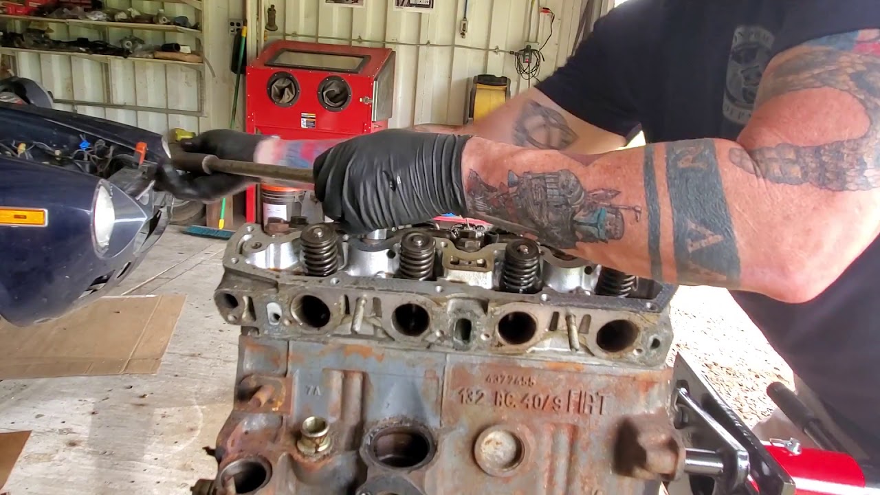 1979 Fiat Spider 124 Engine Dismantle2