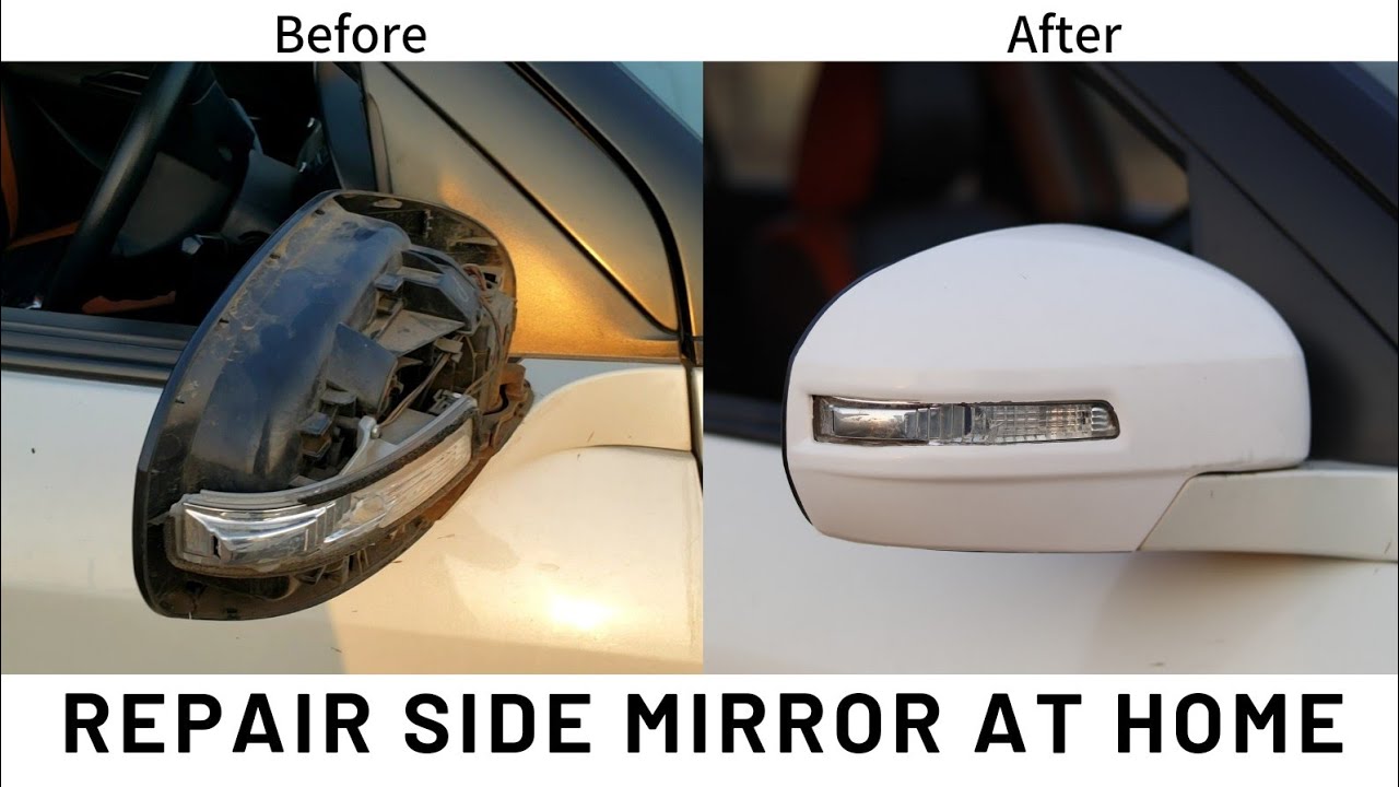Repair Side Mirror (ORVM) at Home | Change Mirror and Cover of Side Mirror at Low Cost