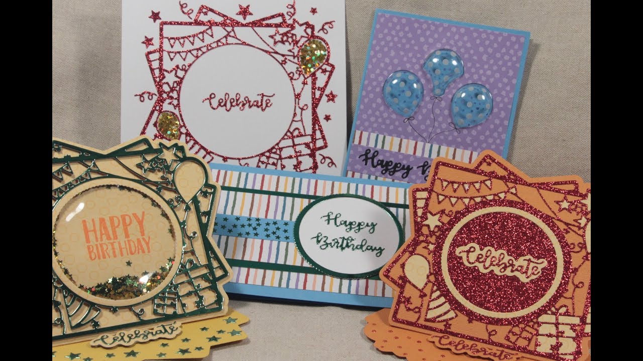 5 Cards 1 Kit!  Tonic Studio Kit 24 - Celebration Easel