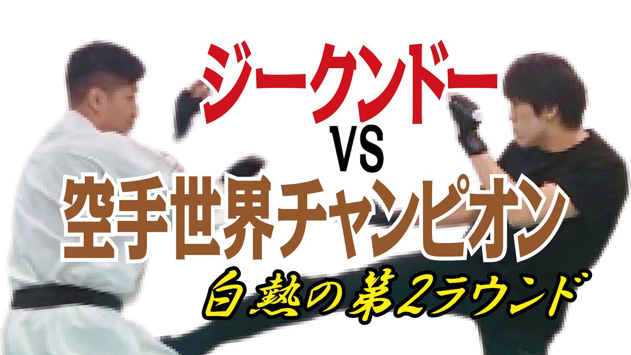 ジークンドーVS空手世界チャンピオン 白熱の第２ラウンド
