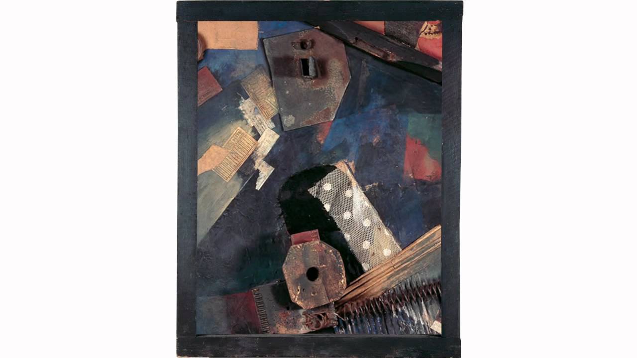Kurt Schwitters - Ausgerenkte Kr&auml;fte (Merz-Bild) 1920