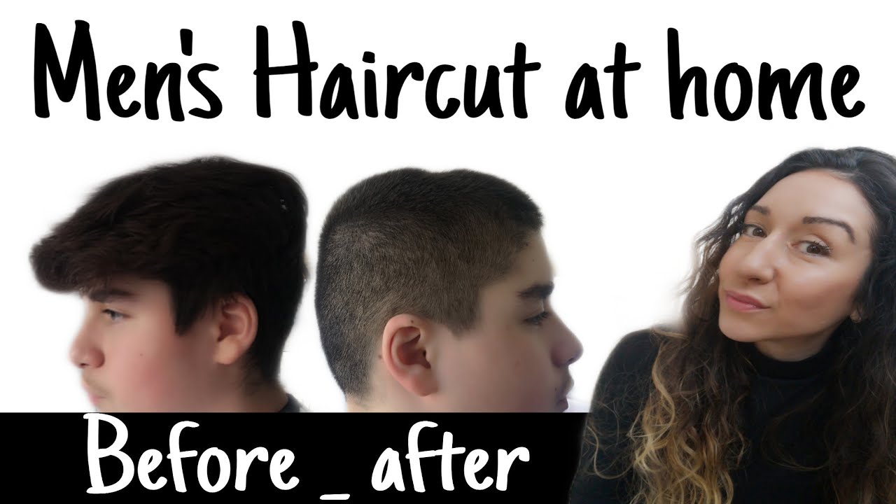 Men's HAIRCUT at home /short back and sides haircut / using clippers 