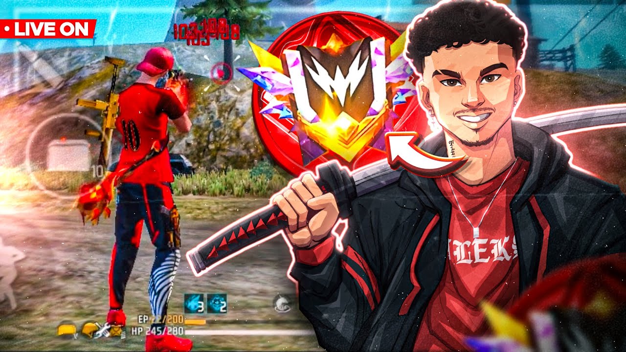 ❤ FLEKS AO VIVO ❤ RUMO AO DESAFIANTE TOP GLOBAL + CS RANK  ❤ FREE FIRE MOBILE ❤ LIVE ON! ❤