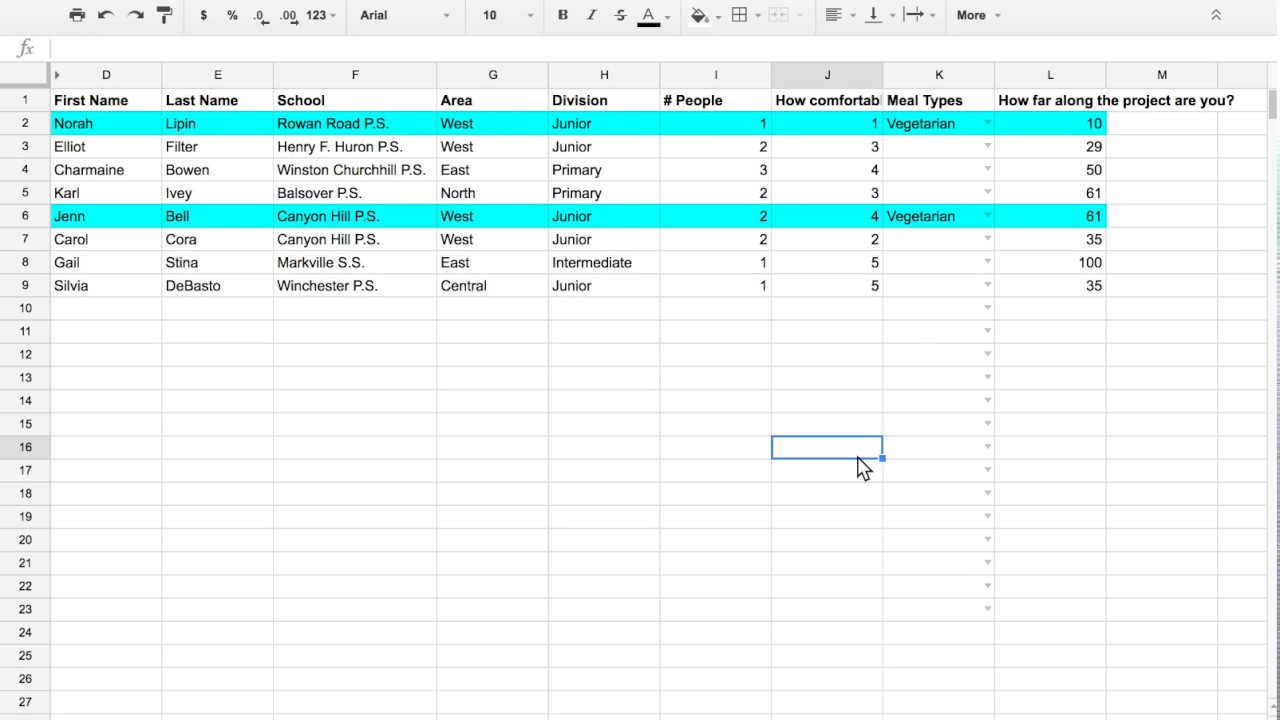 How to use Conditional Formatting  to colour a whole row