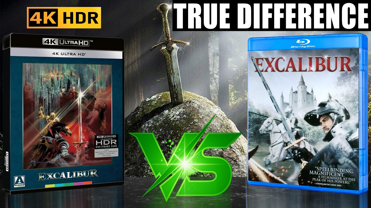 HDR vs SDR | Dolby Vision Analysis Review |  Excalibur 1981 4K Blu-Ray