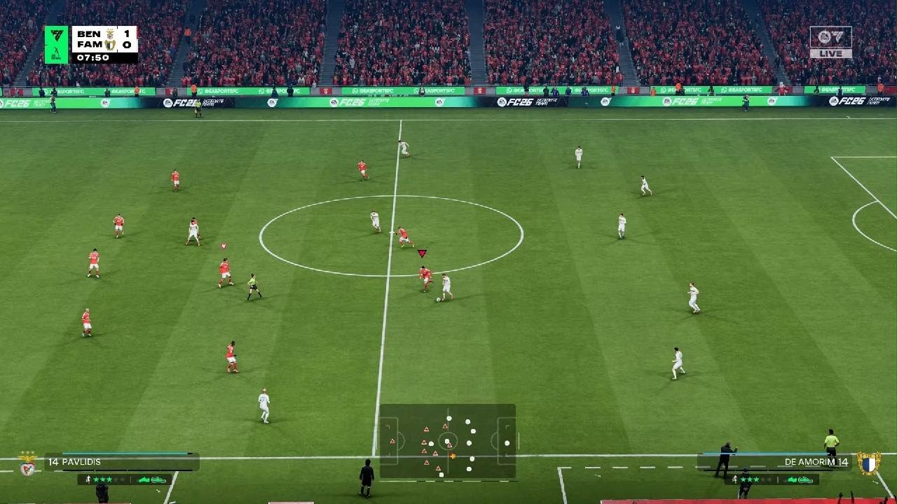 Pronóstico Liga Portugal 22/12/2025 Benfica VS FC Famalicao EA SPORTS FC 26