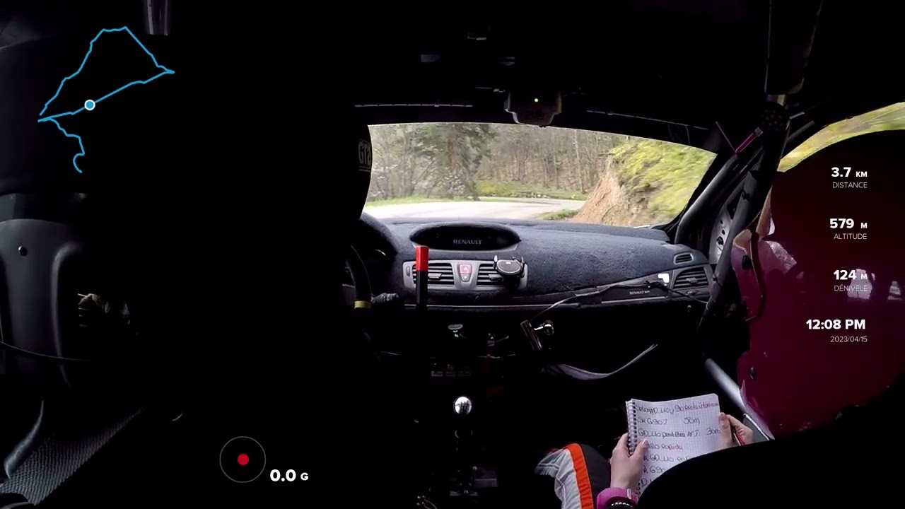Rallye Bassin Annoneen 2023 ES4 5ème temps scratch DUCLAUX/FAURE Megane A8