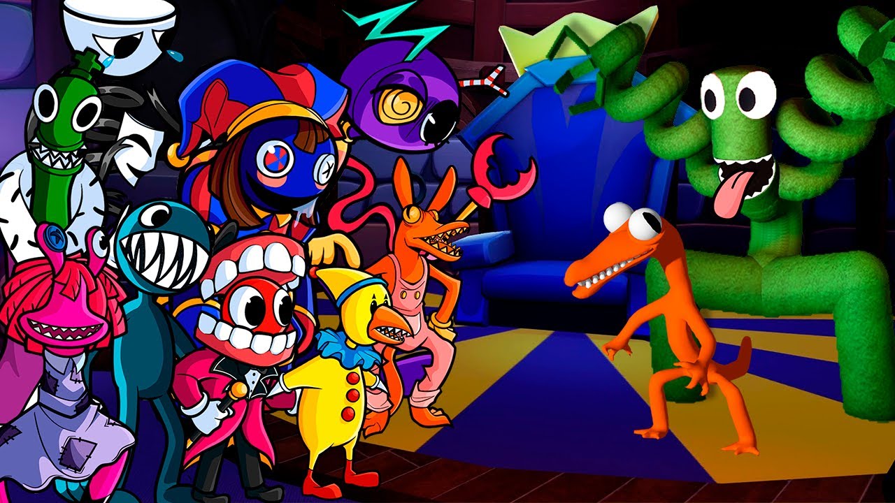 GREEN & ORANGE together Vs TADC Rainbow Friends | Friday Night Funkin Mod Roblox
