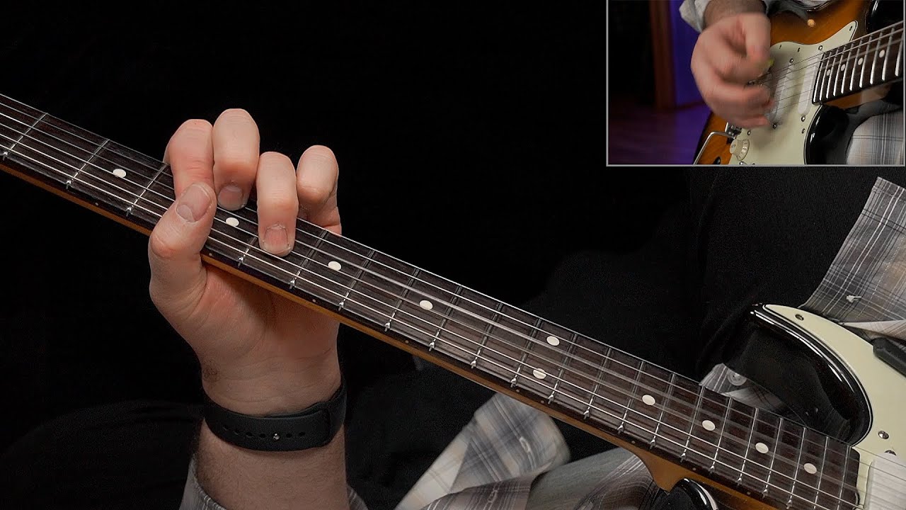 Smooth Hendrix Style Chord Embellishment (E To C-Form)