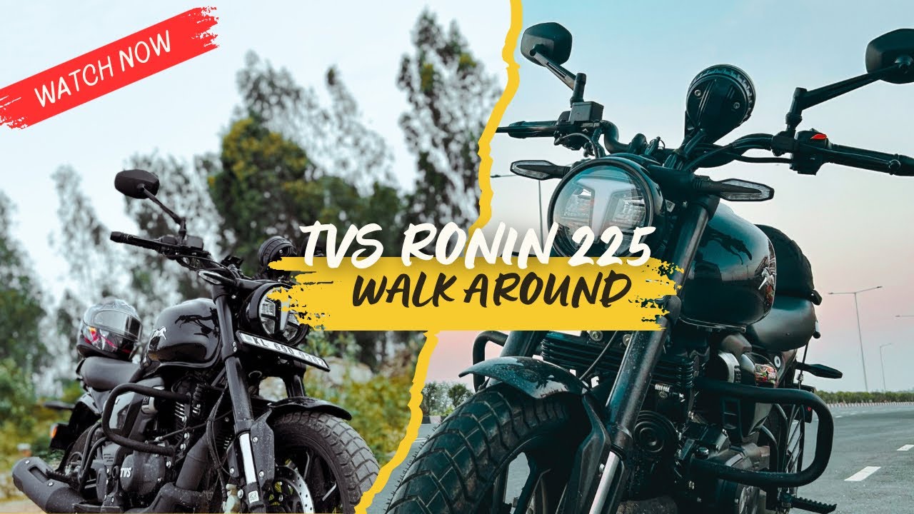 Tvs Ronin 225 Walkaround  | 2025 model Tvs ronin in black colour