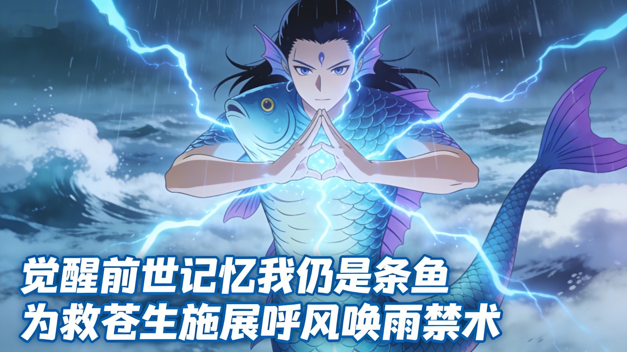 覺醒前世記憶我仍是條魚，為救蒼生施展呼風喚雨禁術。魚身人心，如何在妖界守護心中道義？#都市小说 #玄幻小说
