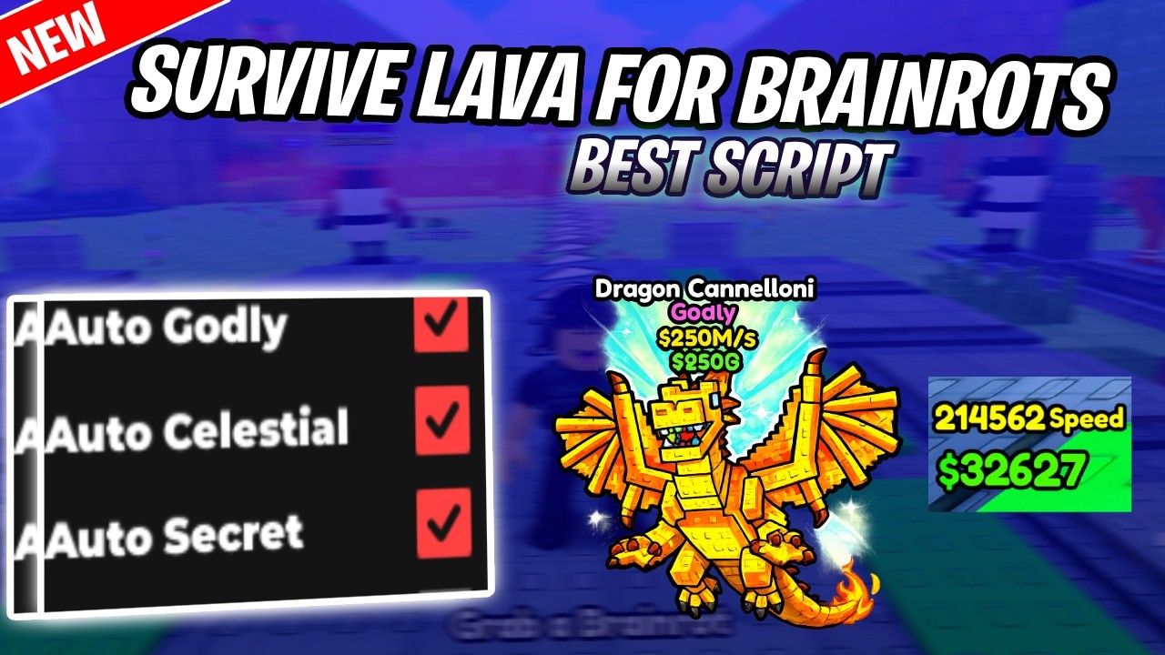 NEW Survive Lava For Brainrots Script (PASTEBIN 2026)