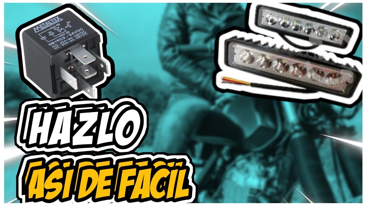 🛵INSTALACIÓN de EXPLORADORAS a MOTOCICLETA / luces AUXILIARES para motos con RELEVADOR💡
