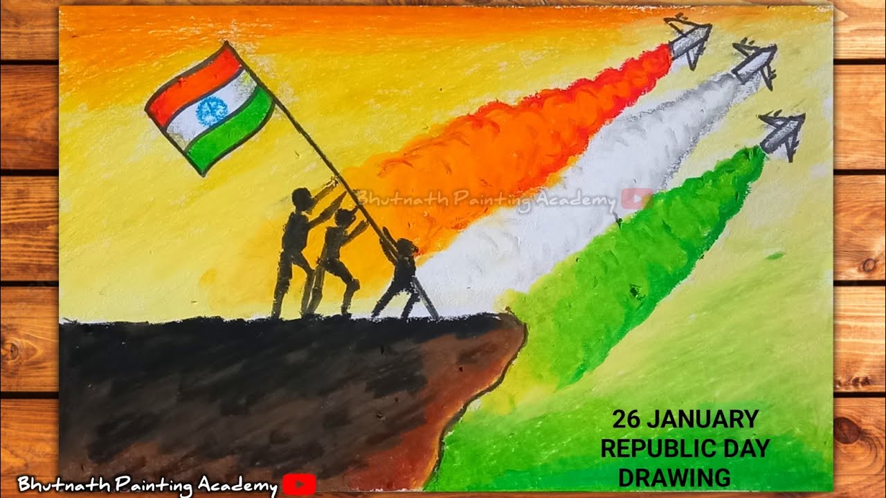 republic day drawing