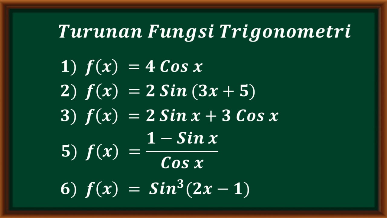 Turunan fungsi trigonometri