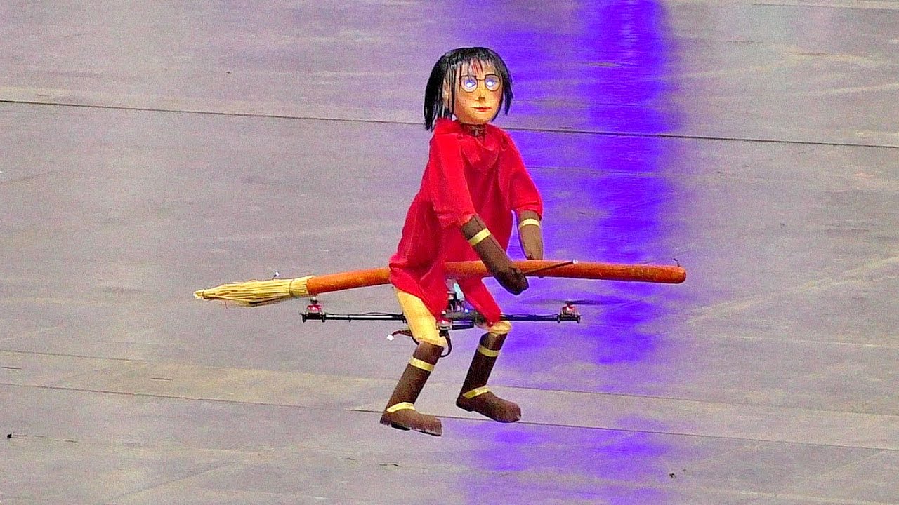 RC FLYING HARRY POTTER AND THE FLYING DRAGON LIGHTWEIGHT INDOOR MODELS IN ACTION