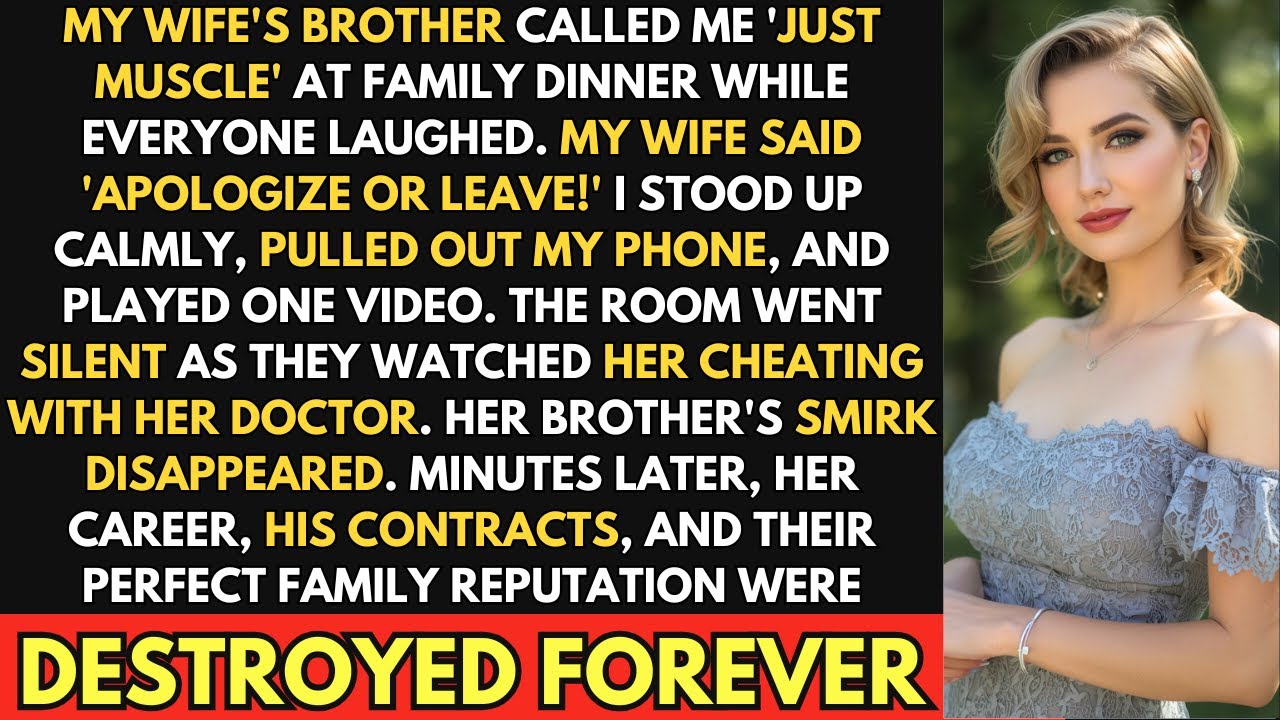 Wife's Family Humiliated Me At Dinner. I Exposed Her Cheating Video Instantly