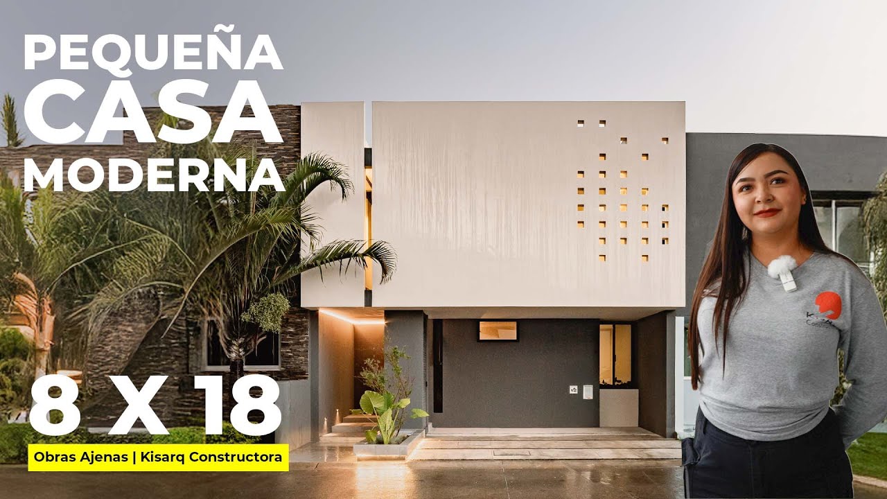 MODERNA CASA PEQUEÑA DE 200m² | Obras Ajenas | Kisarq Constructora