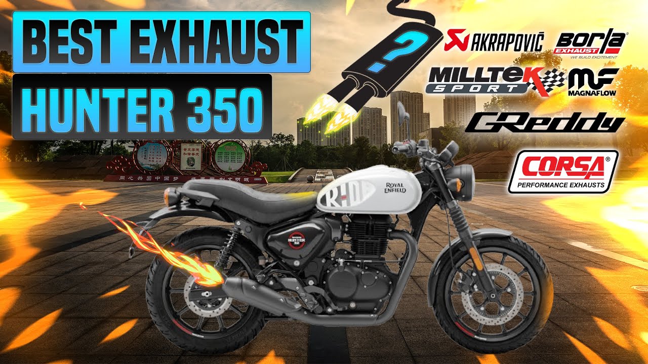 Royal Enfield Hunter 350 Exhaust Sound🔥Barrel,Globe,Powerage,Red Rooster,Zard,Upgrade