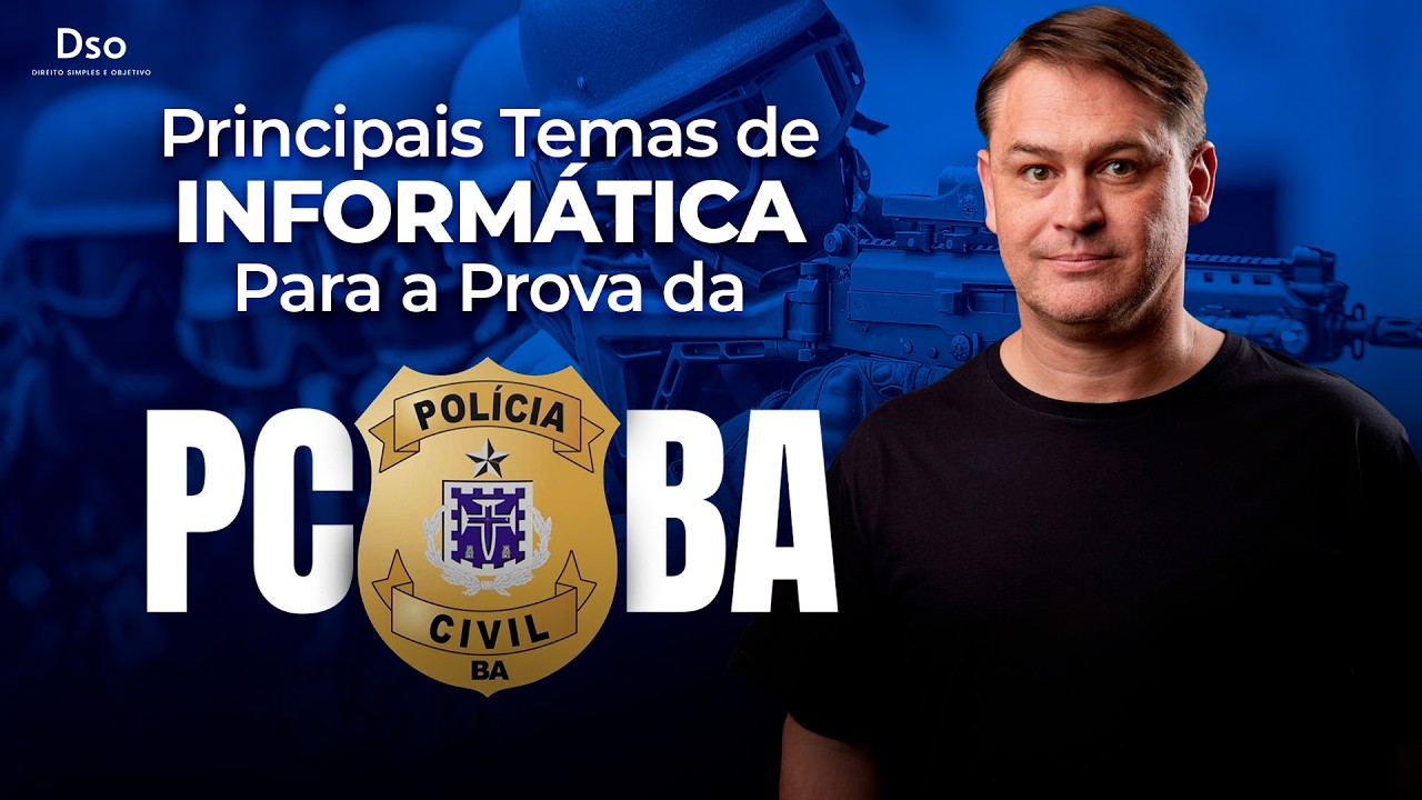 Principais temas para prova da PC BA | Informática | com Prof. Ricardo Beck!