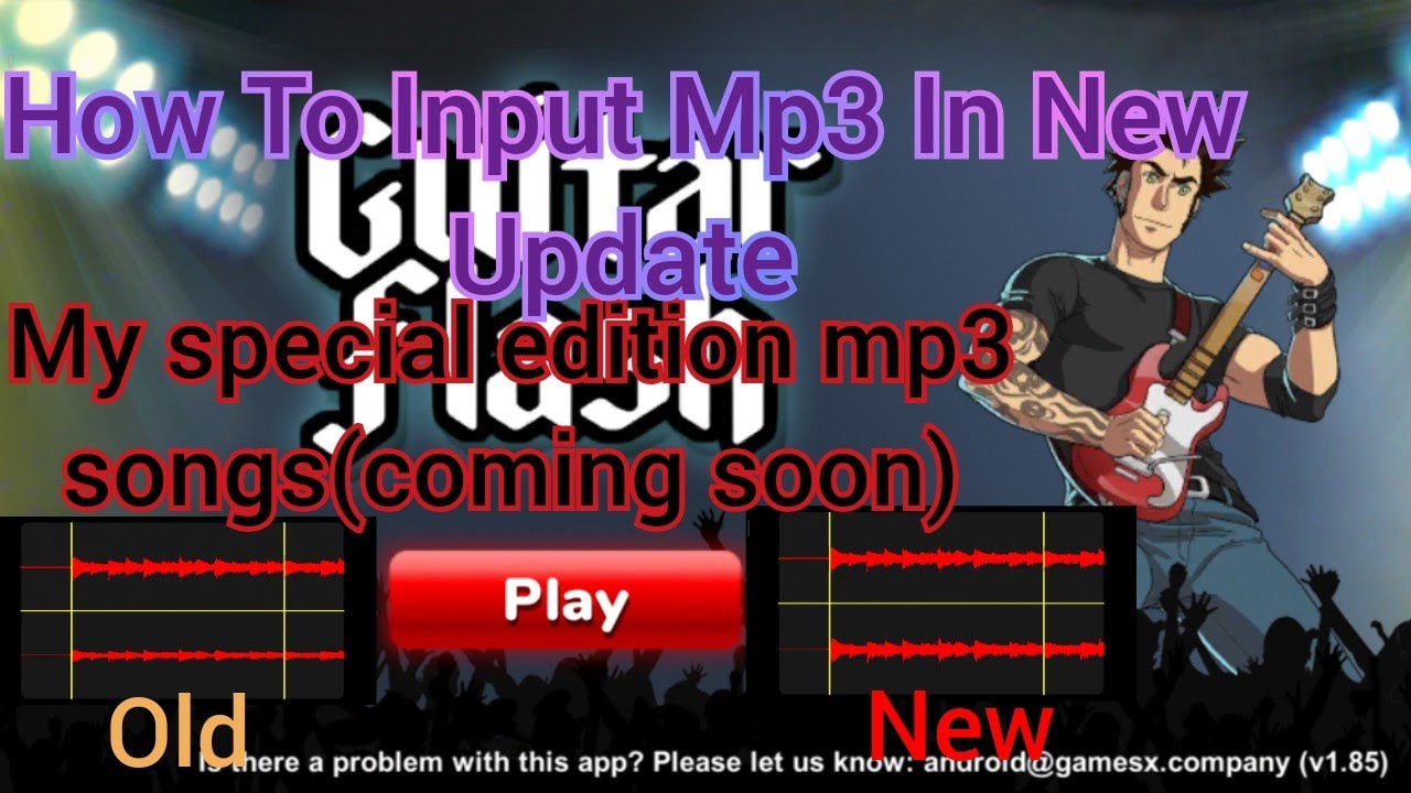 How to input mp3 songs in new update.I am making mp3 Songs collection special edition.Guitar flash🎸.