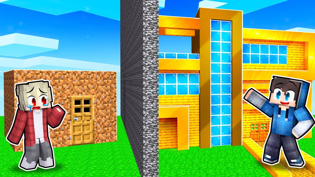 1 Kč vs 250,000,000,000 Kč DŮM v Minecraftu!