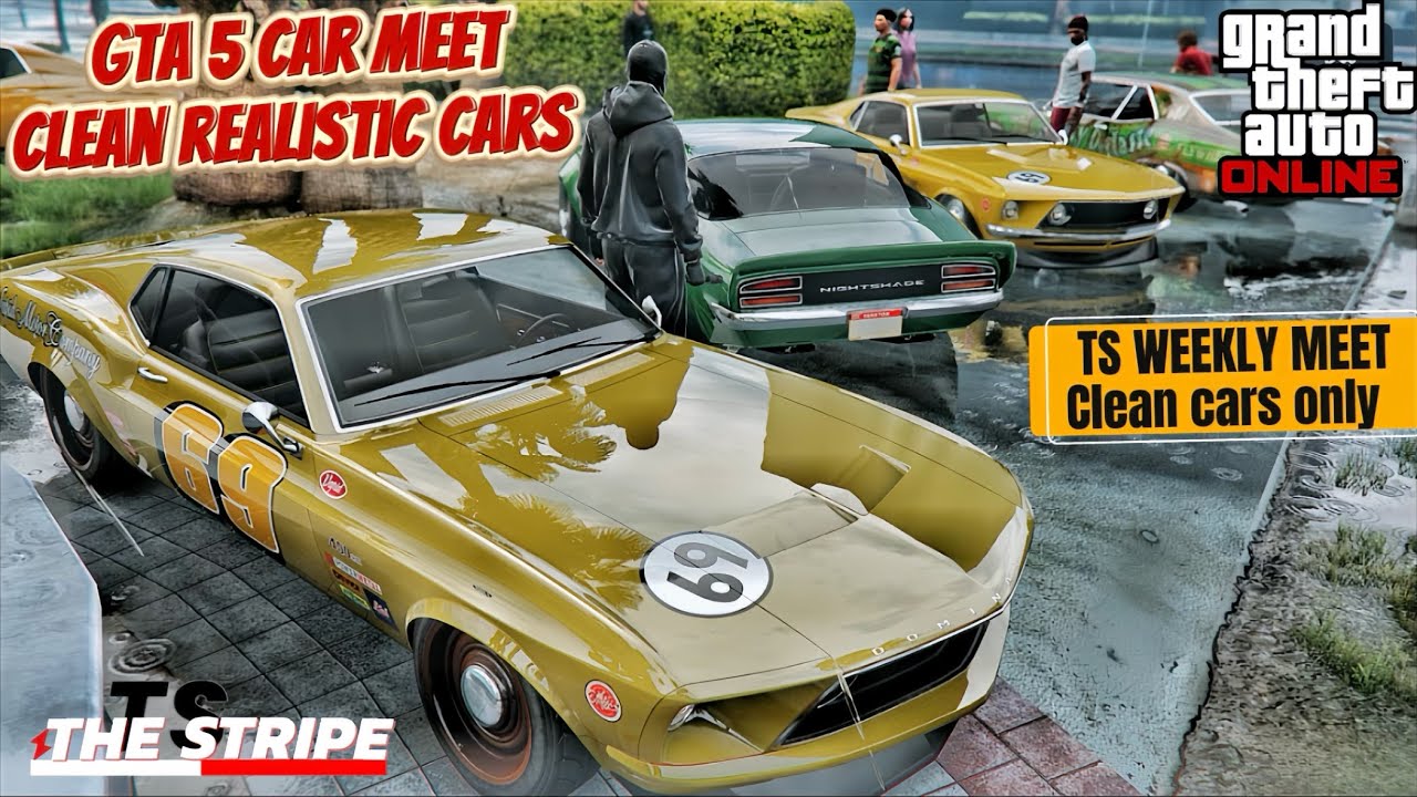 Weekly GTA CLEAN CAR MEET CLEAN REALISTIC CARS PS5 | CHIL !PSN !Member
