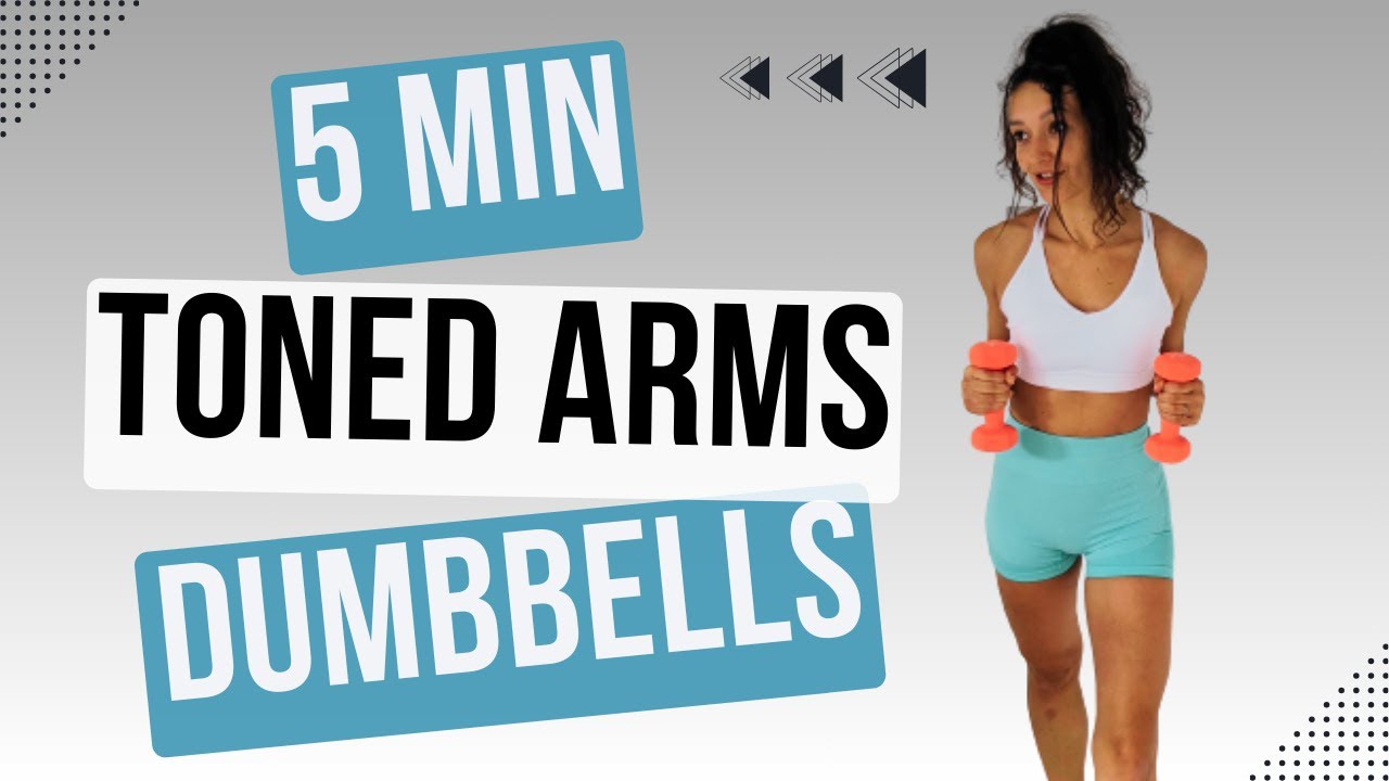 5 MIN TONED ARMS WORKOUT WITH DUMBBELLS - No Repeats, All Standing
